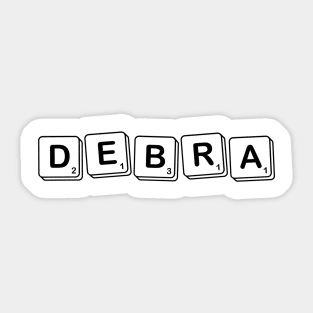 Debra - Personalised Scrabble Name Sticker